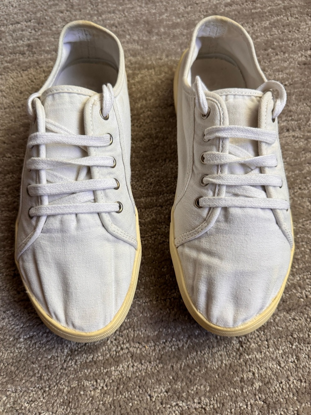 Khombu Molly 2 White Canvas Sneakers Size 7 - Picture 2 of 7